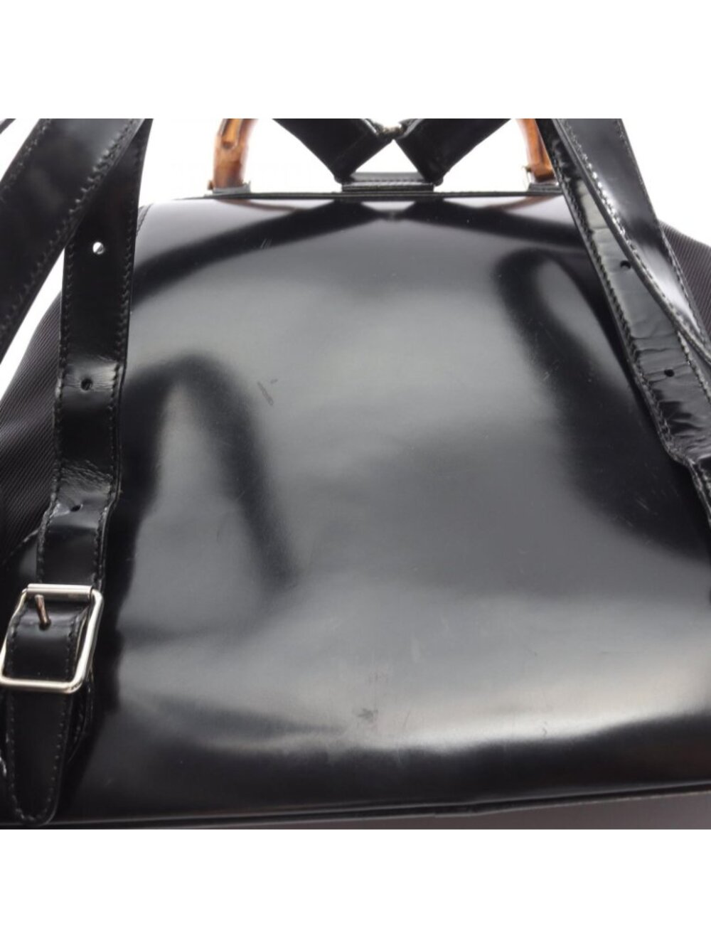 Gucci Backpack Bamboo 003 5 Black Nylon Enamel - Picture 13 of 15